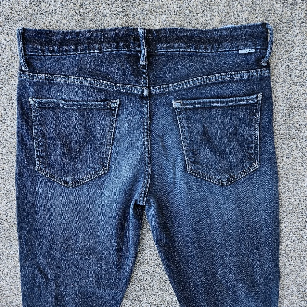 Mother High Waisted Looker Dark Wash Skinny Jeans Stretch Denim Womens Size 31